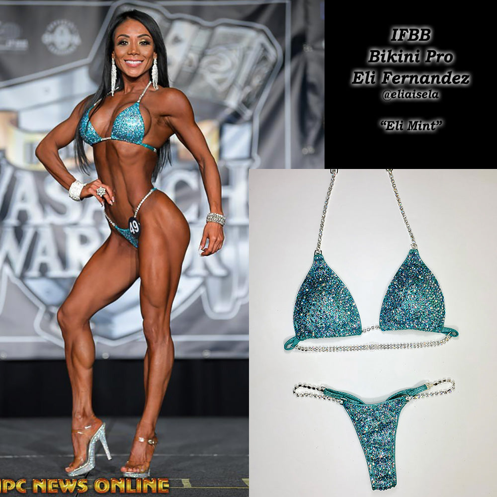 Competition bikini coverage and cut