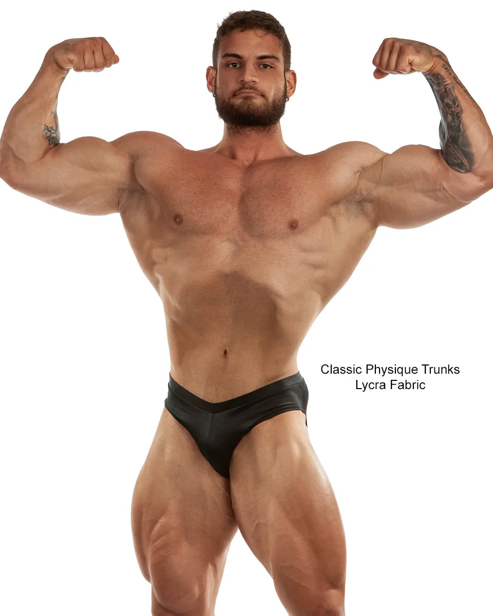 Classic Physique Trunks, Lycra Fabric. Made in America.