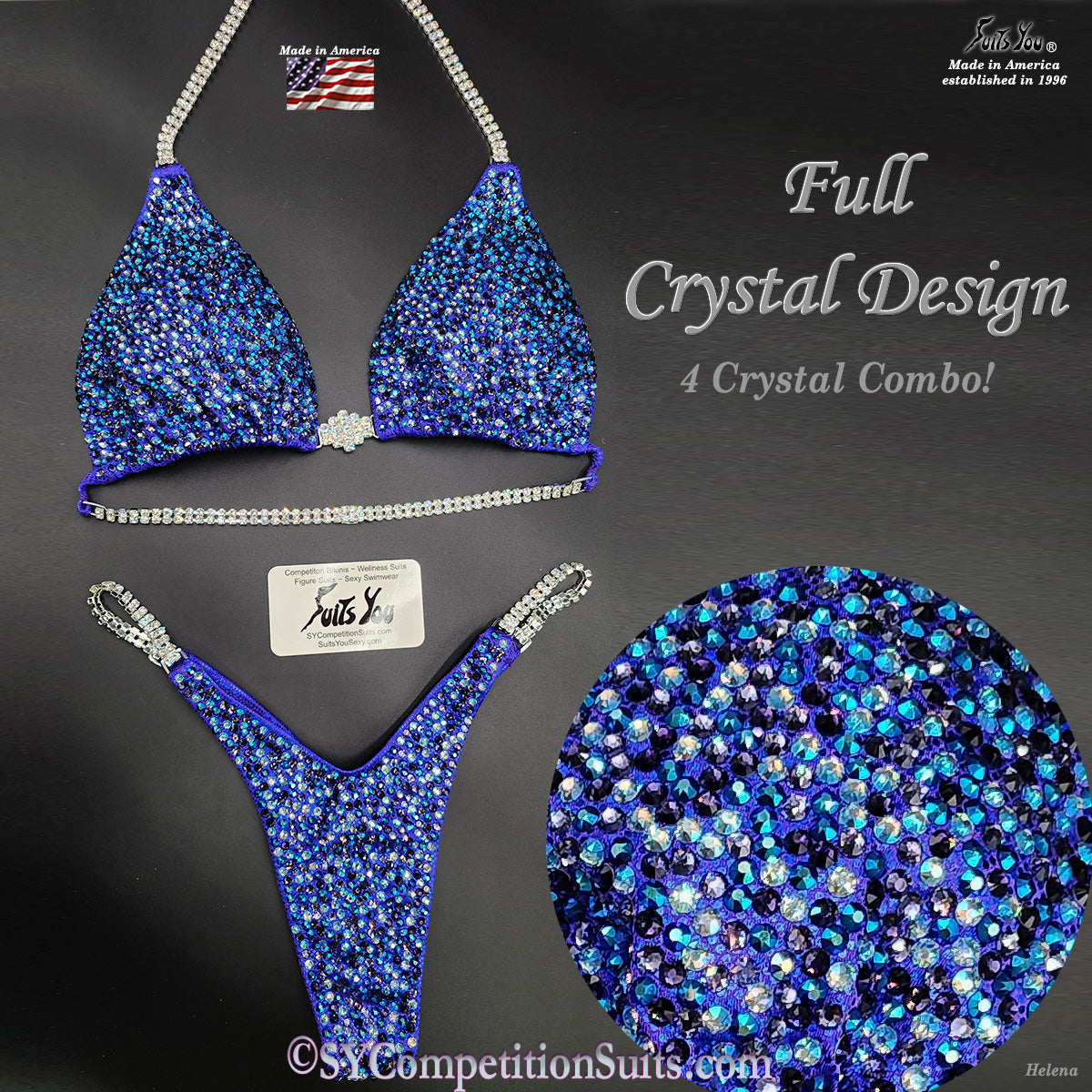 Design YOUR DREAM Wellness Suit, Full Crystal Design for NPC IFBB
