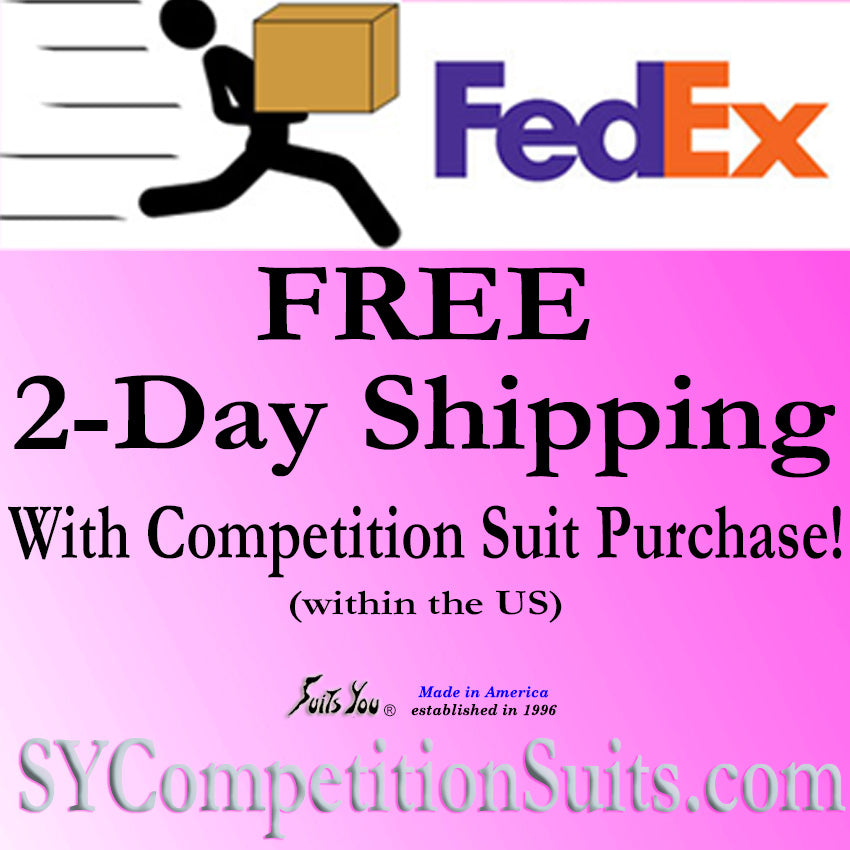 Free 2-Day Shipping on In Stock Competition Suits