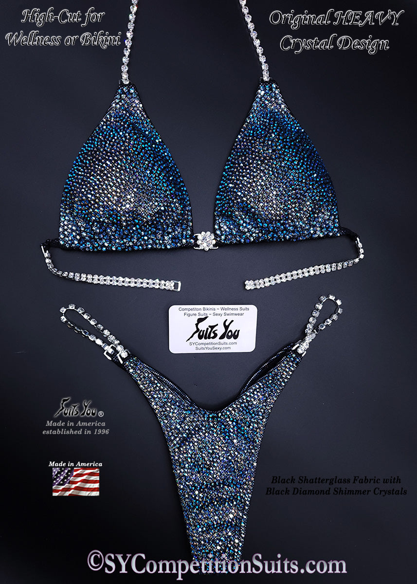 In Stock Competition Suit, Black Diamond