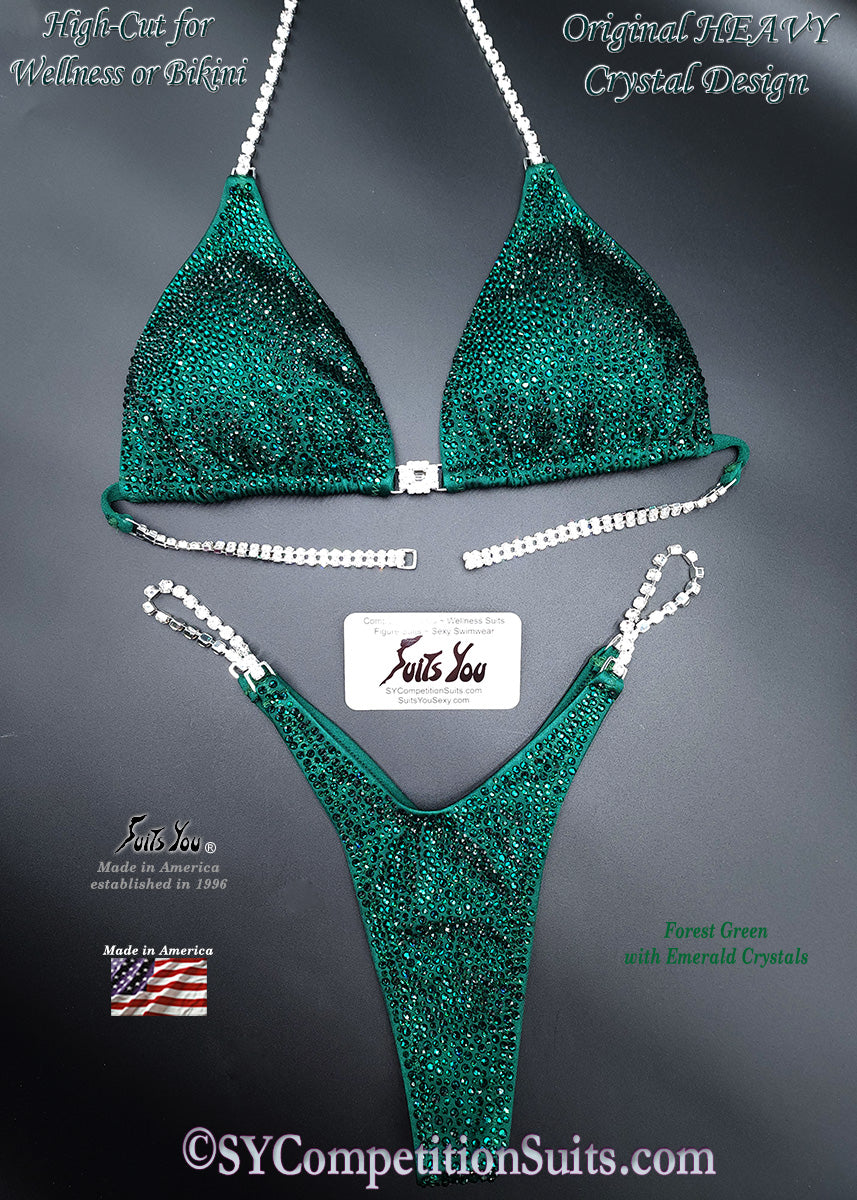 In Stock Competition Suit, Forest Green