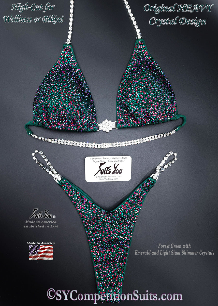 In Stock Competition Suit, Forest Green