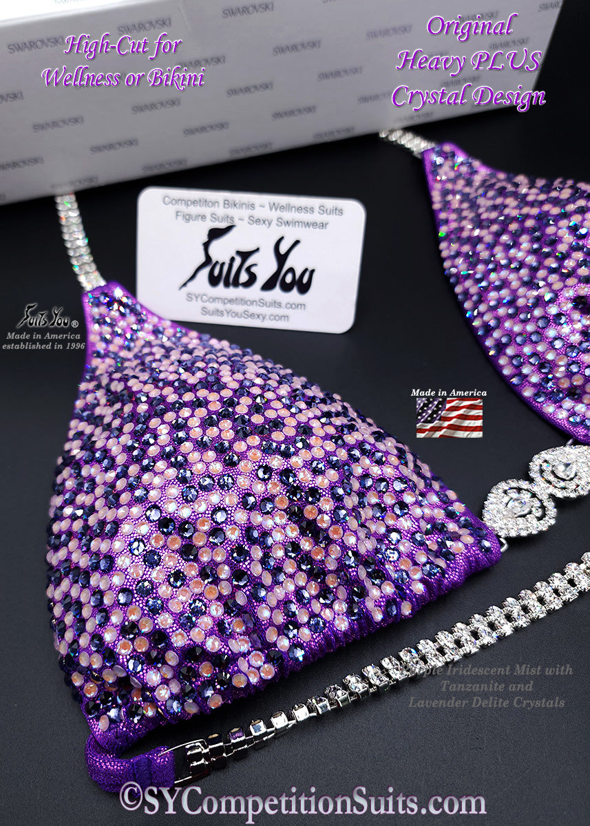 In Stock Competition Suit, Purple with Lavender