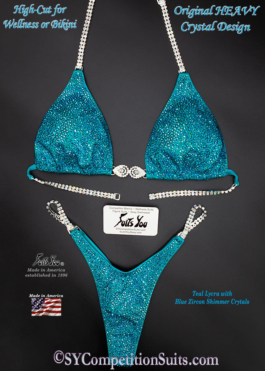In Stock Competition Suit, Teal