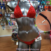 Adjustable Side Posing Practice Bikinis, Sequin Fabrics