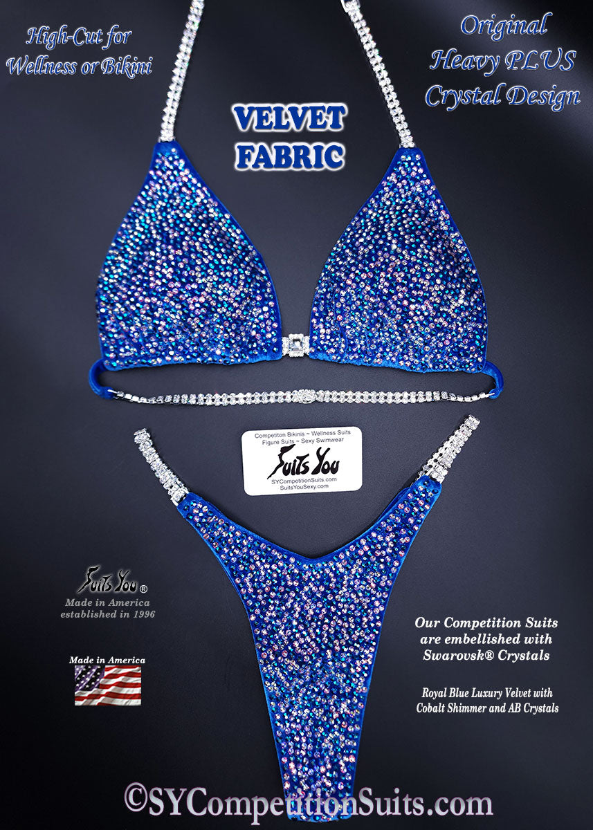 Royal Blue Velvet Competition Suit