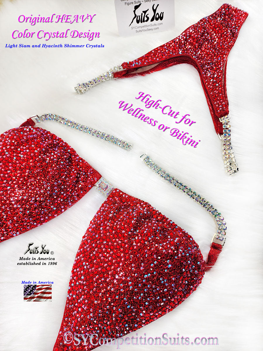 In-Stock Competition Suit, High-Cut Bikini or Wellness