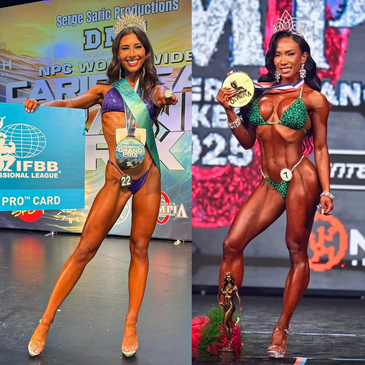 マリームーン ロザリオブラック スナイプビキニ 2025 Ms Bikini Olympia Maureen Blanquisco's Green Suit