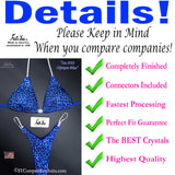 Isa Pereira 2023 Olympia Blue Wellness Suit Details