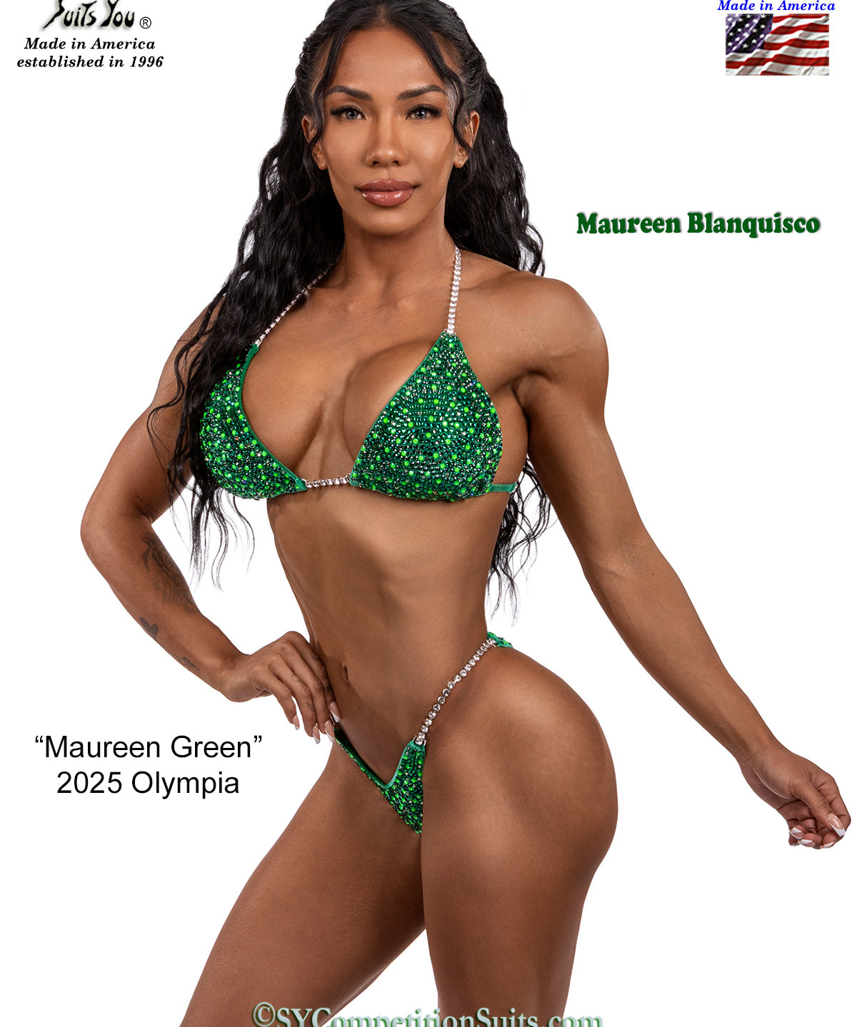 Maureen Olympia Green Competition Bikini