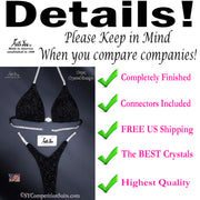 Black Crystal Bikini details