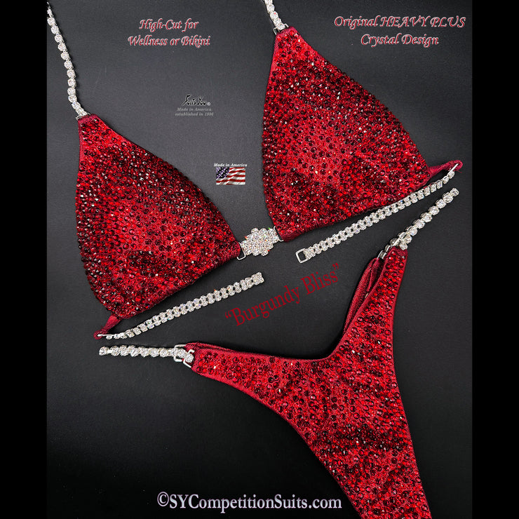 Burgundy Bliss Crystal Design.