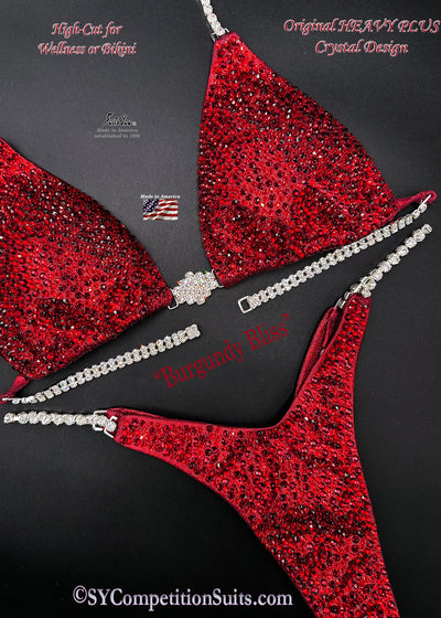 NEW Burgundy Bliss Crystal Design.