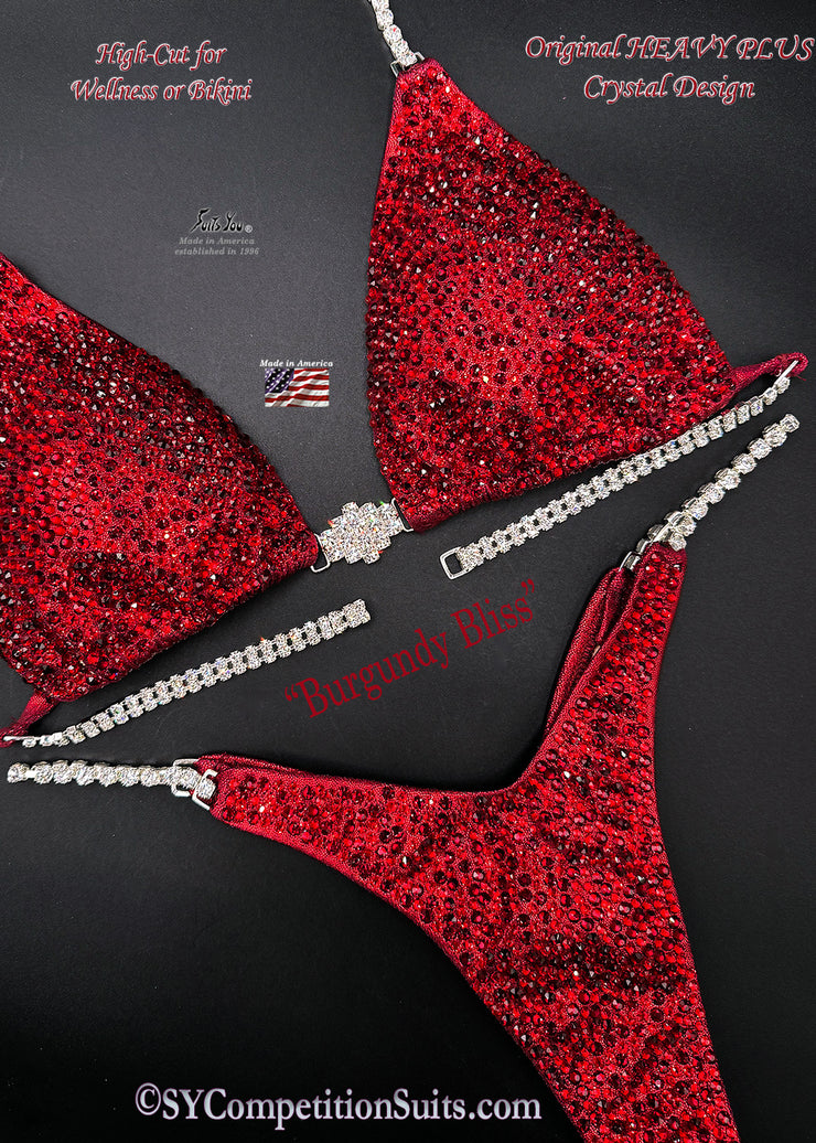 NEW Burgundy Bliss Crystal Design.