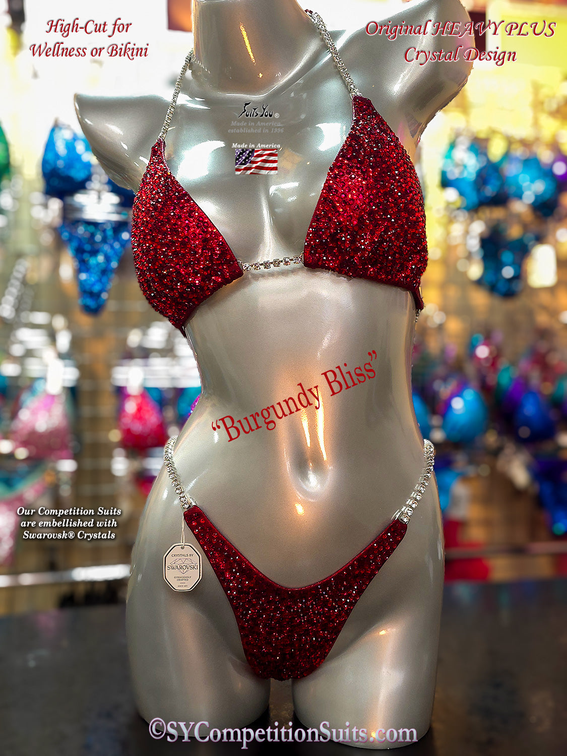 NEW Burgundy Bliss Crystal Design.