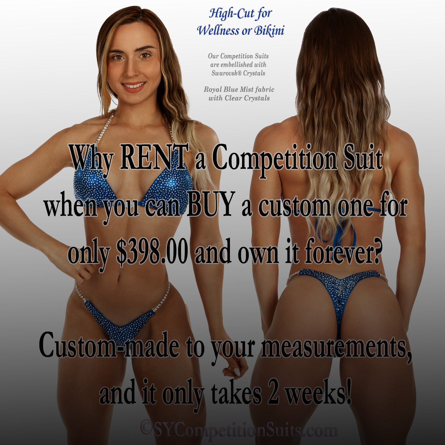 Why rent a competition suit when you can buy a custom one.