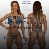 Why rent a competition suit when you can buy a custom one.