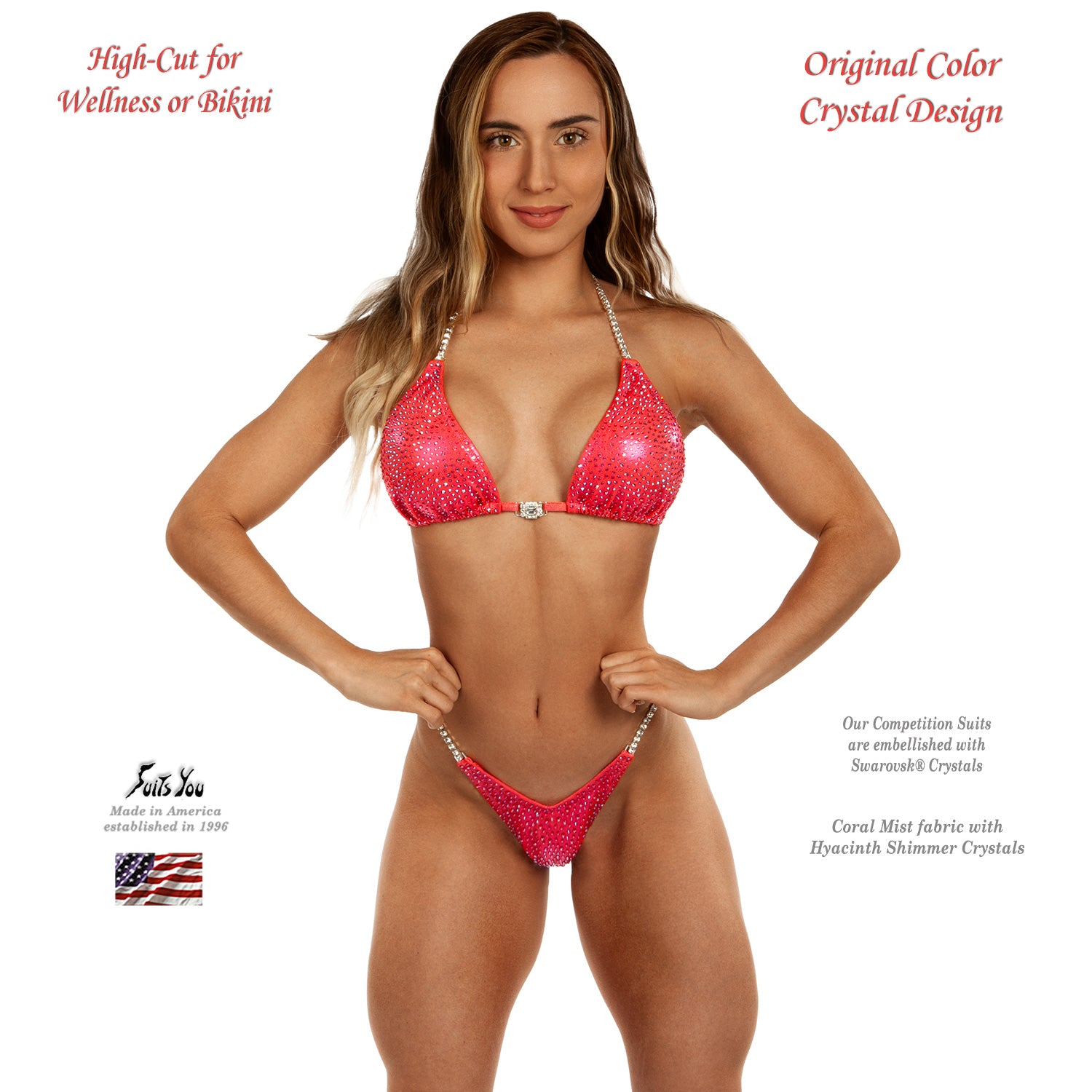 Why rent a competition suit when you can buy one for only $448.00, coral mist