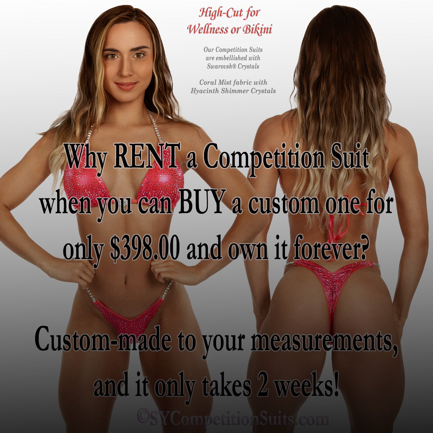 Why rent a competition bikini when you can buy one for only $448.00