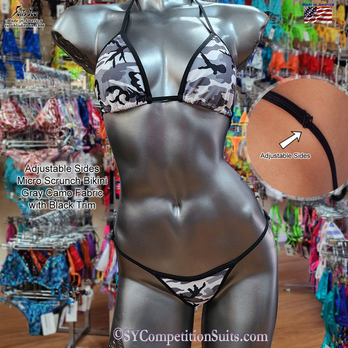 Camo Posing Bikini
