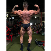 Classic Physique Trunks, back pose