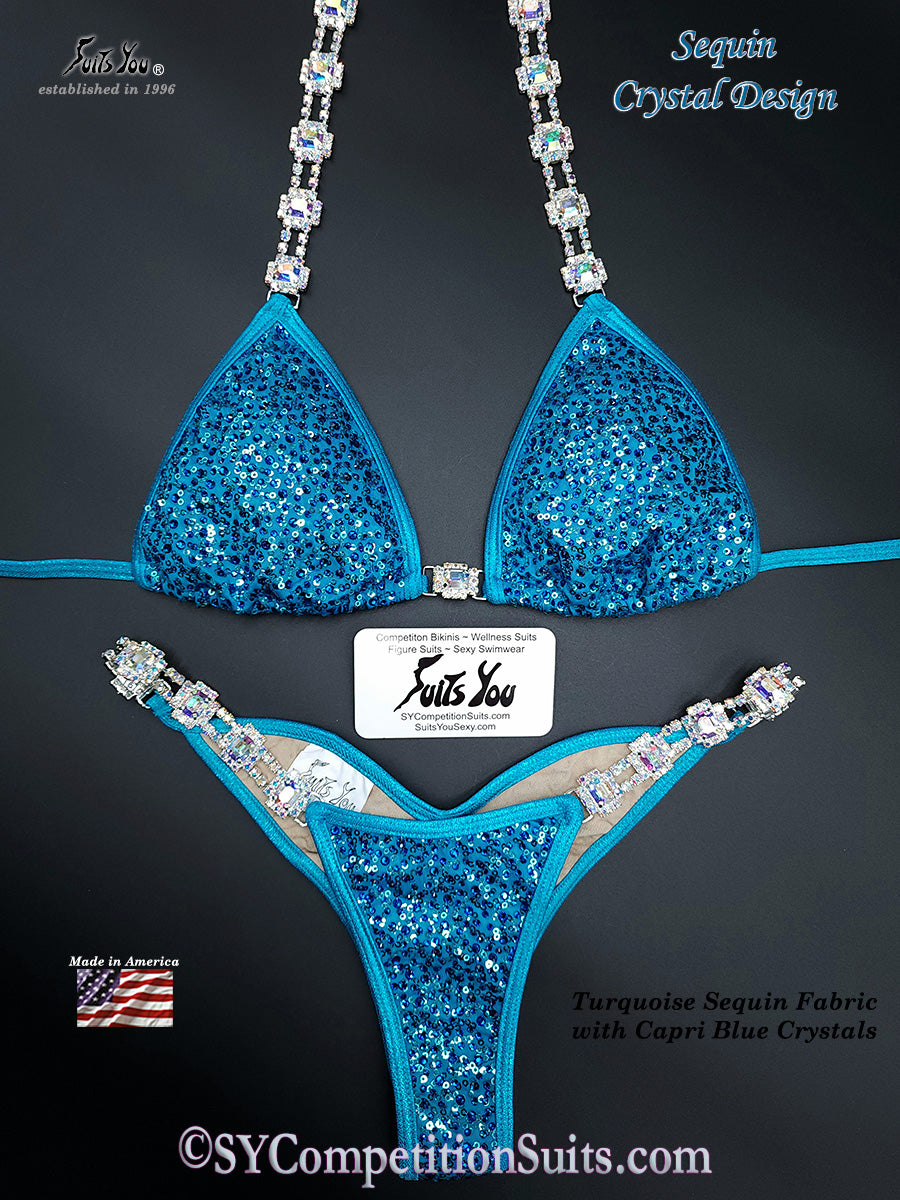 Competition Bikini Sale, Turquoise