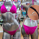 Quick Ship Plain Fabric Fit Model Bikini