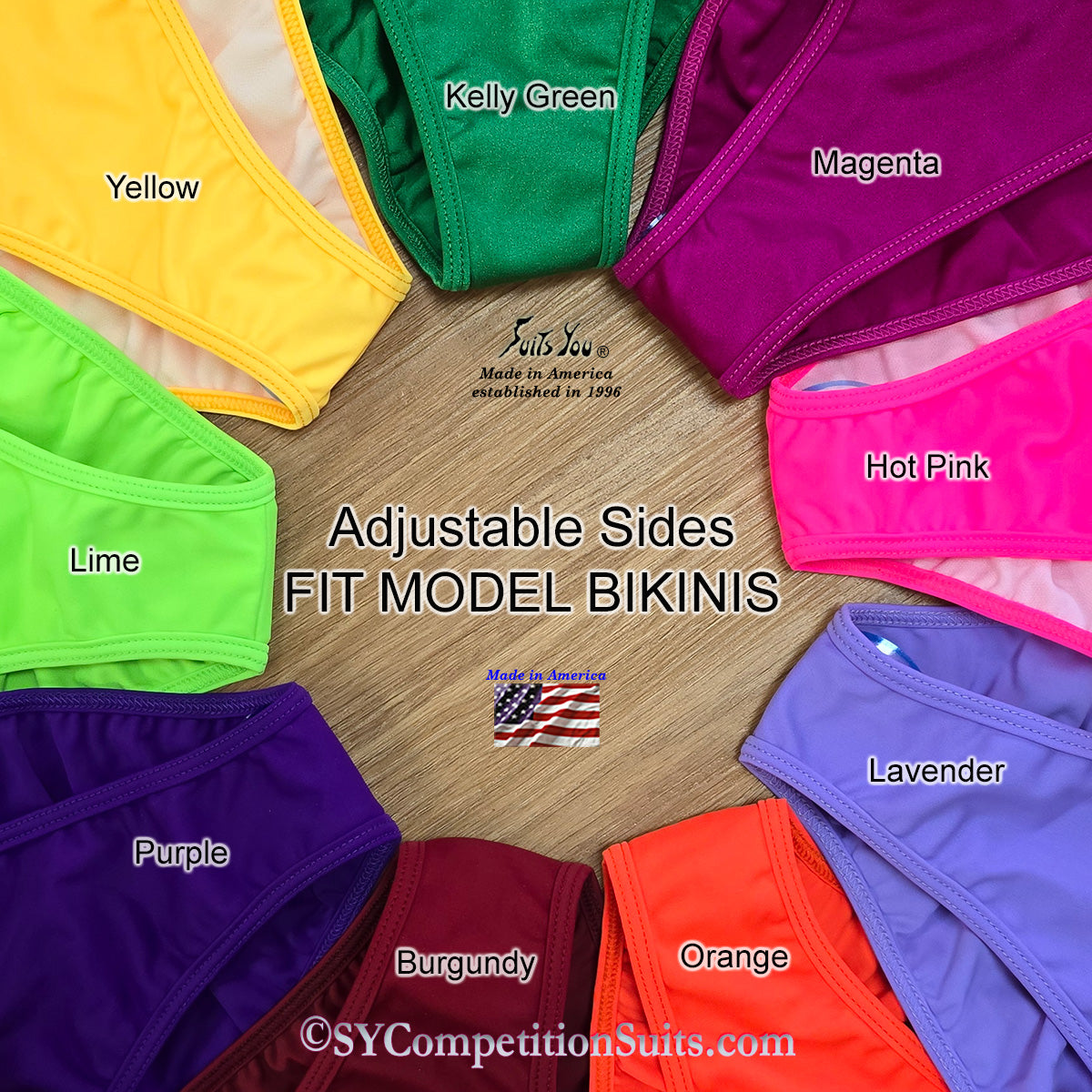 Quick Ship Fit Model Bikini Colors