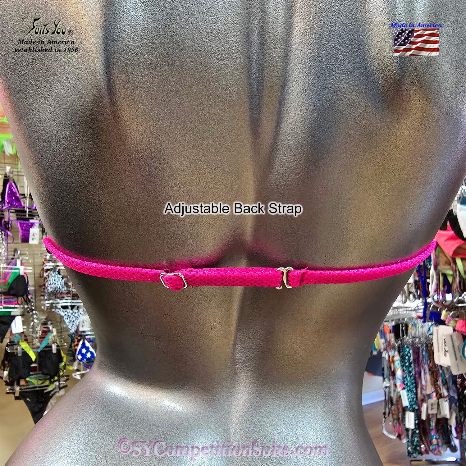 Fit Model Bikini Top Back Strap