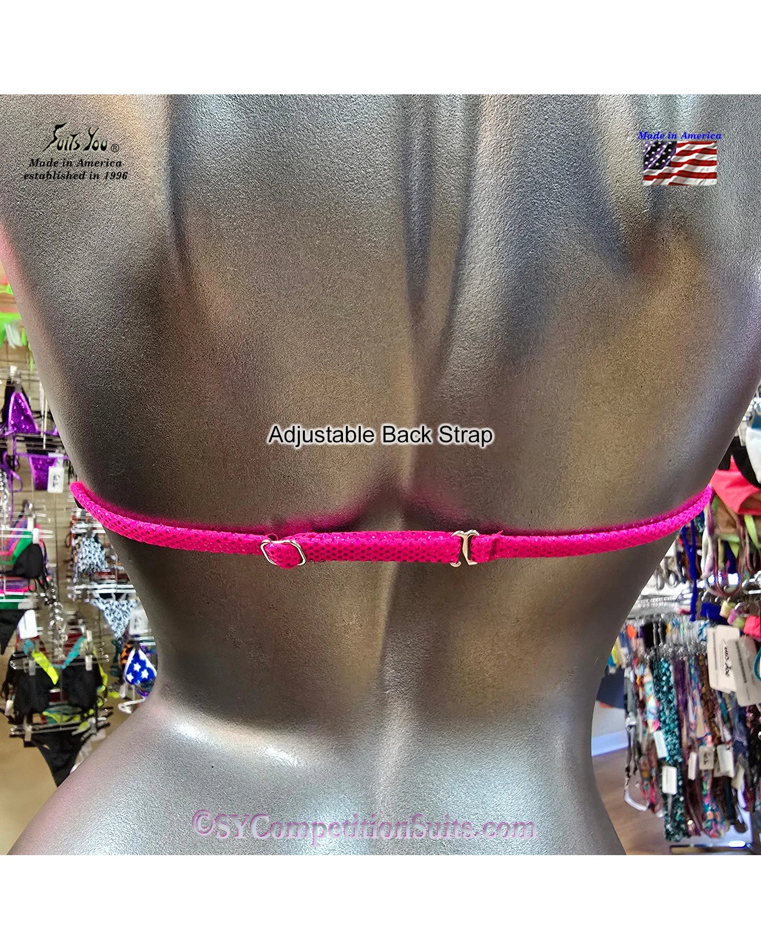 Fit Model Bikini Top Back Strap