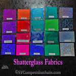 Custom Competition Bikinis, shatterglass fabrics.