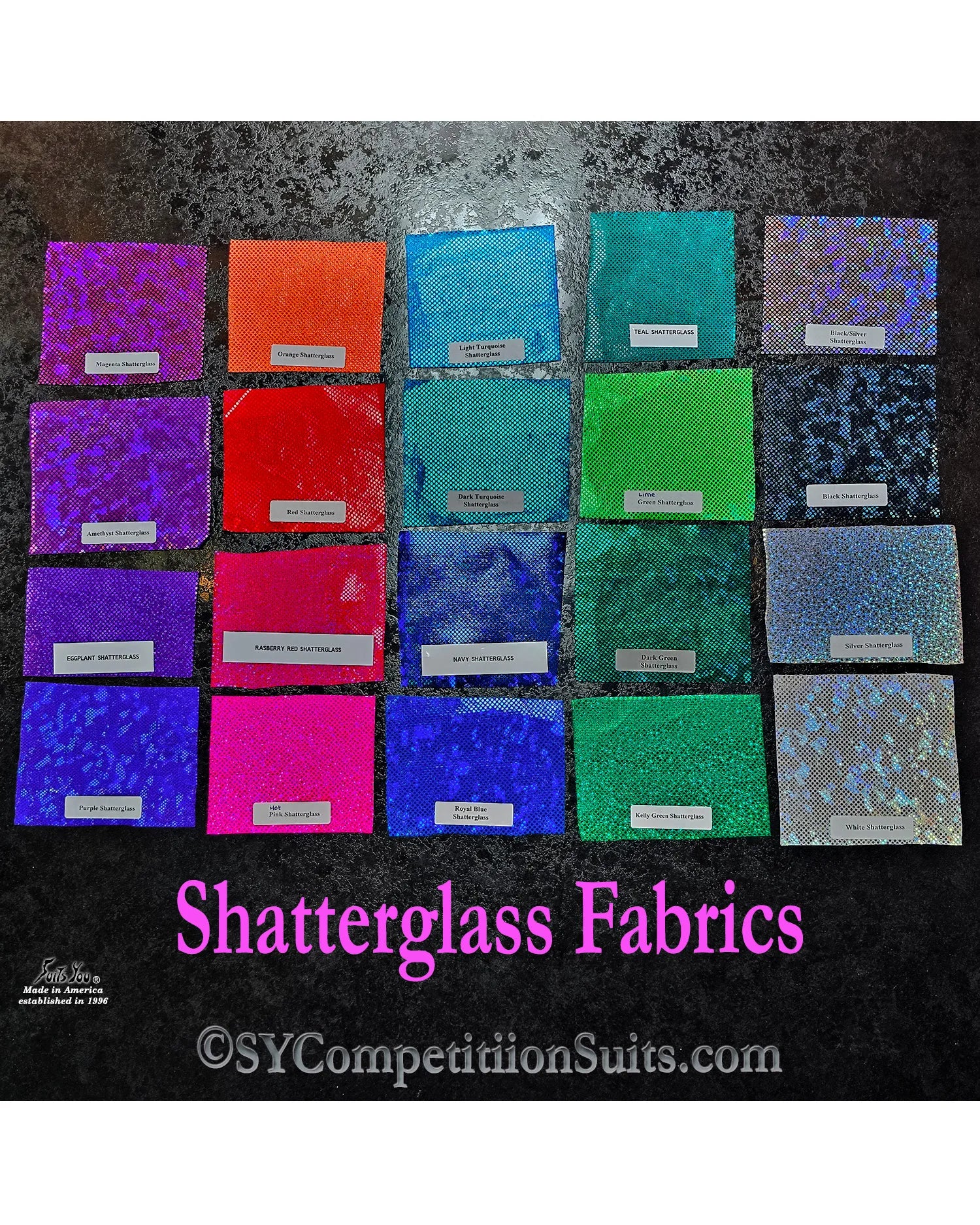 Fit Model Shatterglass Fabrics. Suits You Competition Suits. Made in America