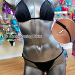 Black Lycra Fit Model Posing Suit for NPC and IFBB prep