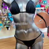 Black Lycra Fit Model Posing Suit for NPC and IFBB prep