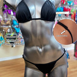 Black Lycra Fit Model Posing Suit, Classic-Cut for NPC and IFBB prep