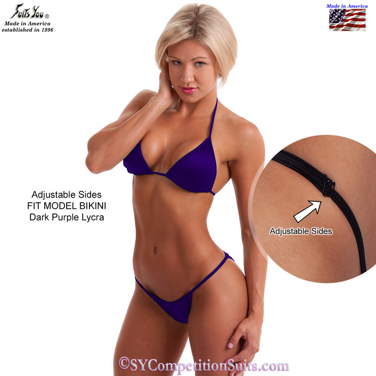 Adjustable Fit Model Posing Bikini, purple