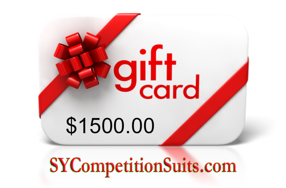 Suits You Competition Suits $1500.00 Gift Card