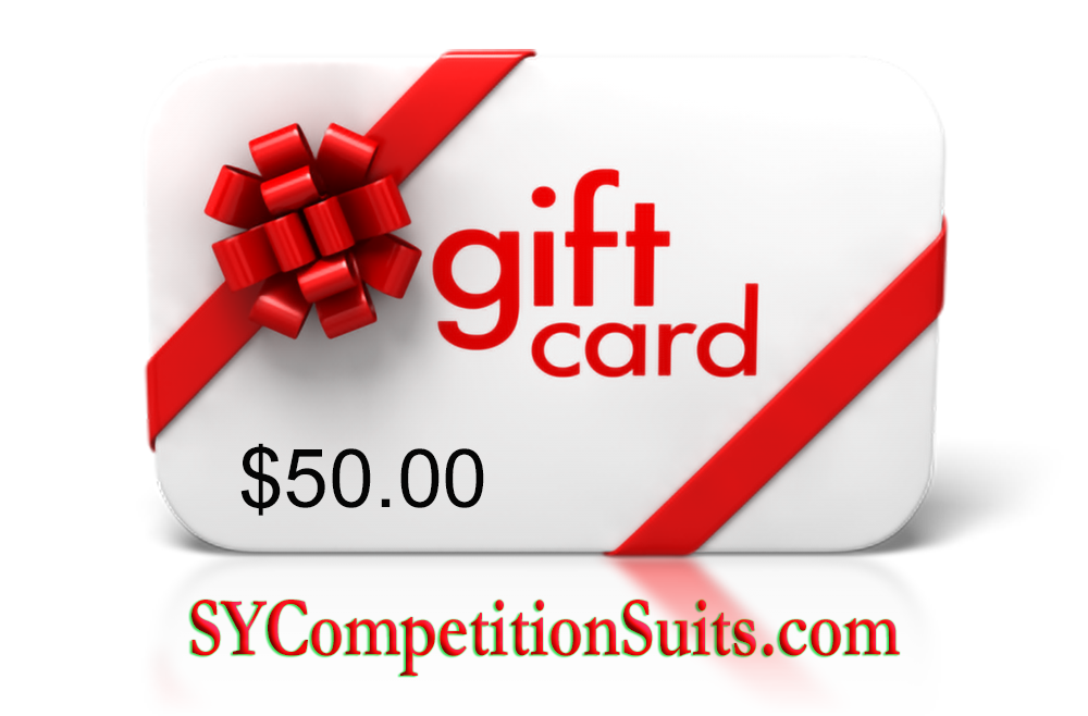 Suits You Competition Suits $50.00 Gift Card