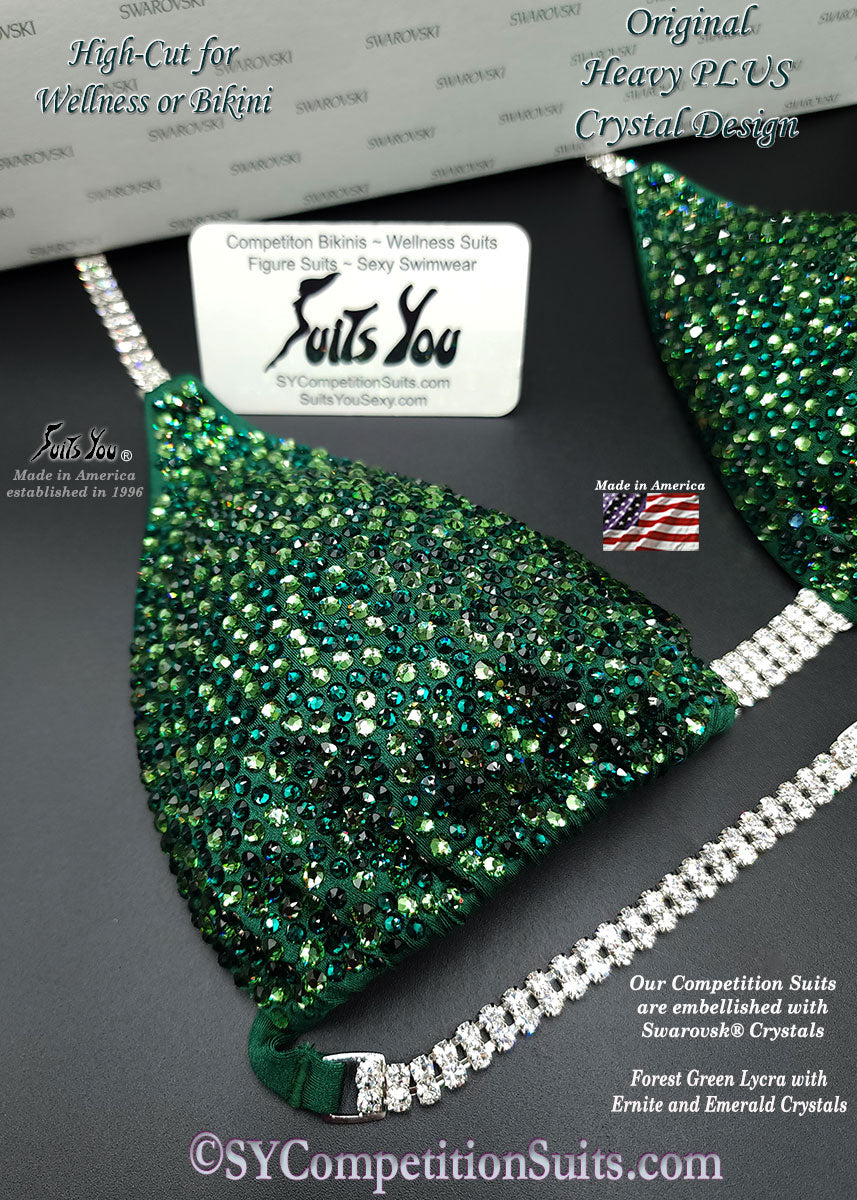 Green Competition Bikini, in stock