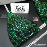 Green Competition Bikini, in stock