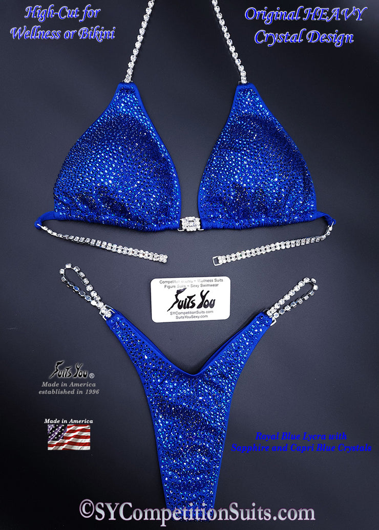 In Stock Competition Bikini, Royal Blue