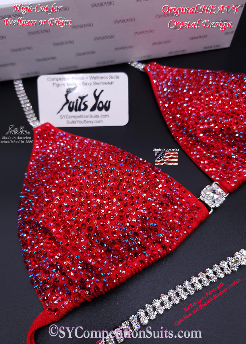 Hot Red Competition Bikini