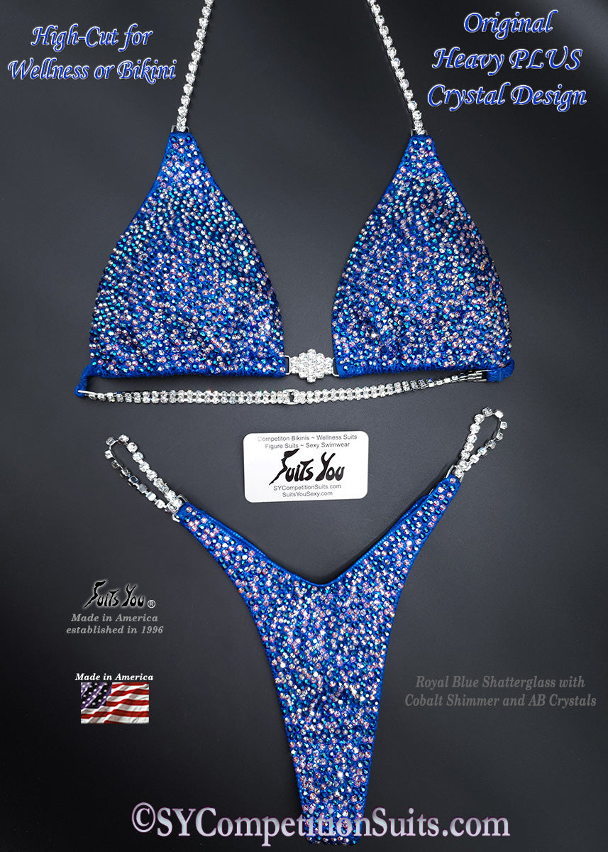 In Stock Competition Suit, Royal Blue