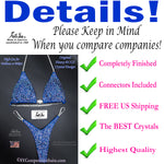 In Stock Competition Suit, Royal Blue Details