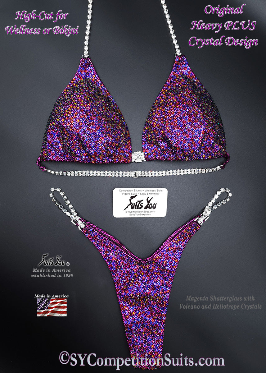 In Stock Competition Suit, Magenta
