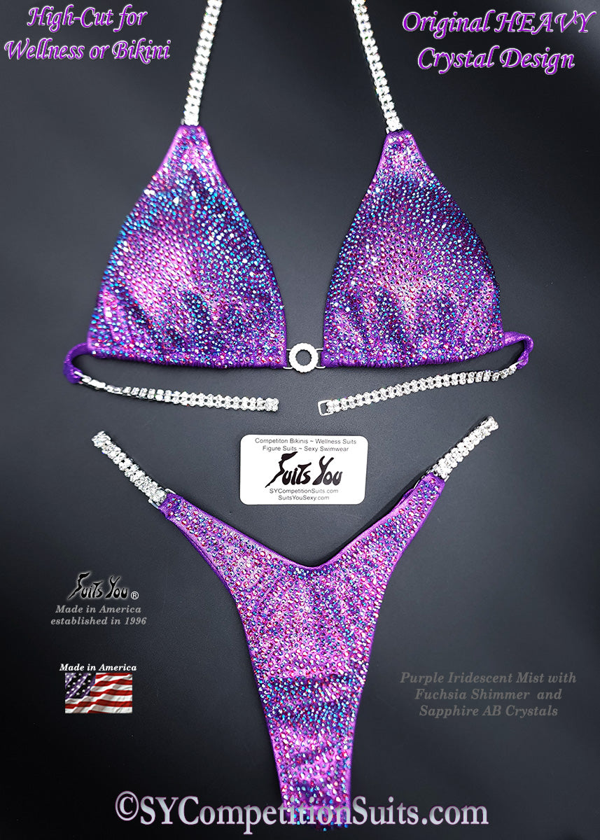 In Stock Competition Suit, Purple Shimmer – Suits You Competition Suits