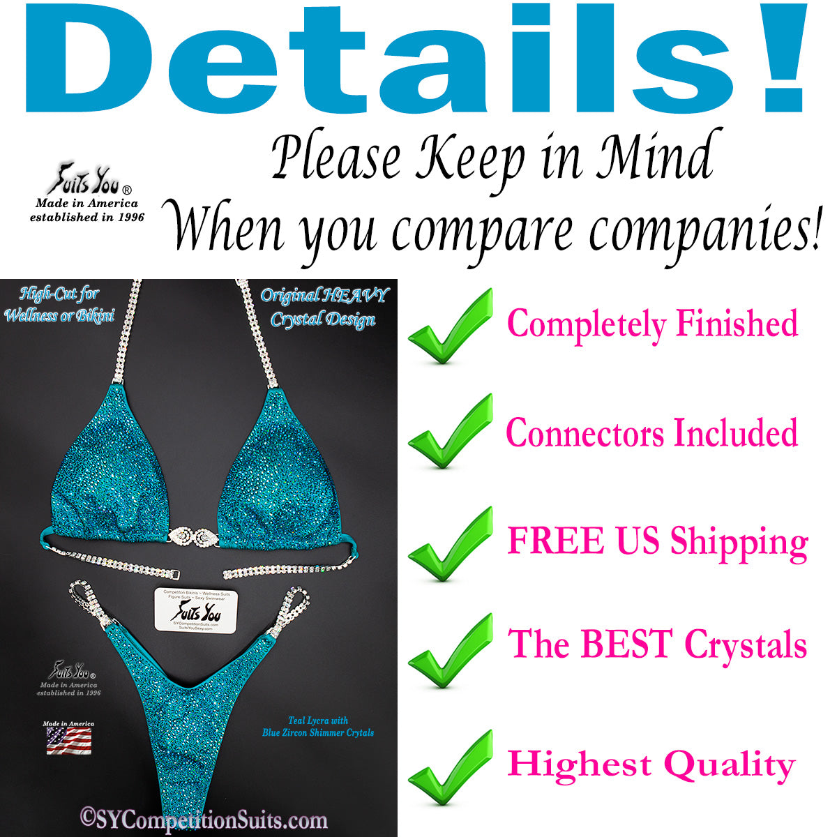 In Stock Competition Suit, Details
