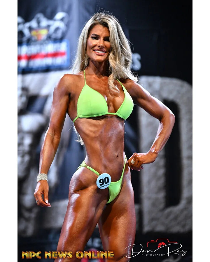 Lime Fit Model Bikini, NPC and IFBB compliant. Made in America.