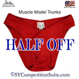 Muscle Model Trunks, Men's Posing Suits, Men's Bodybuilding